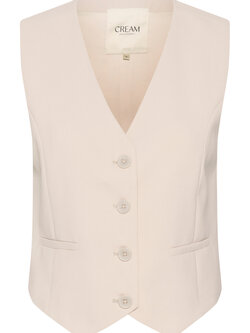 CREAM 10612805 Crcocomia waistcoat ancient scroll