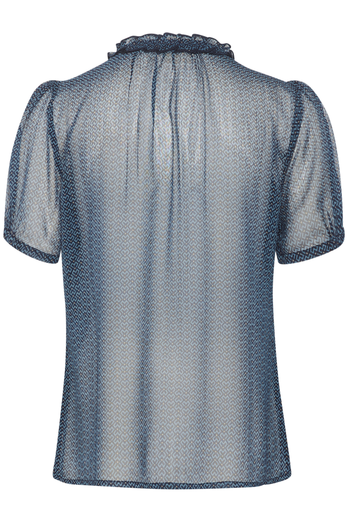 CREAM 10609766 Crkinia ss blouse captain geo dot