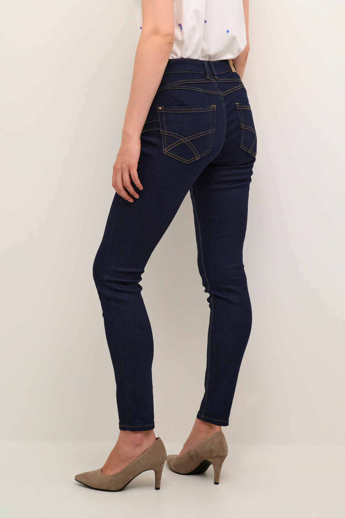 CREAM 10604221 Amalie jeans shape fit rinse dark blue
