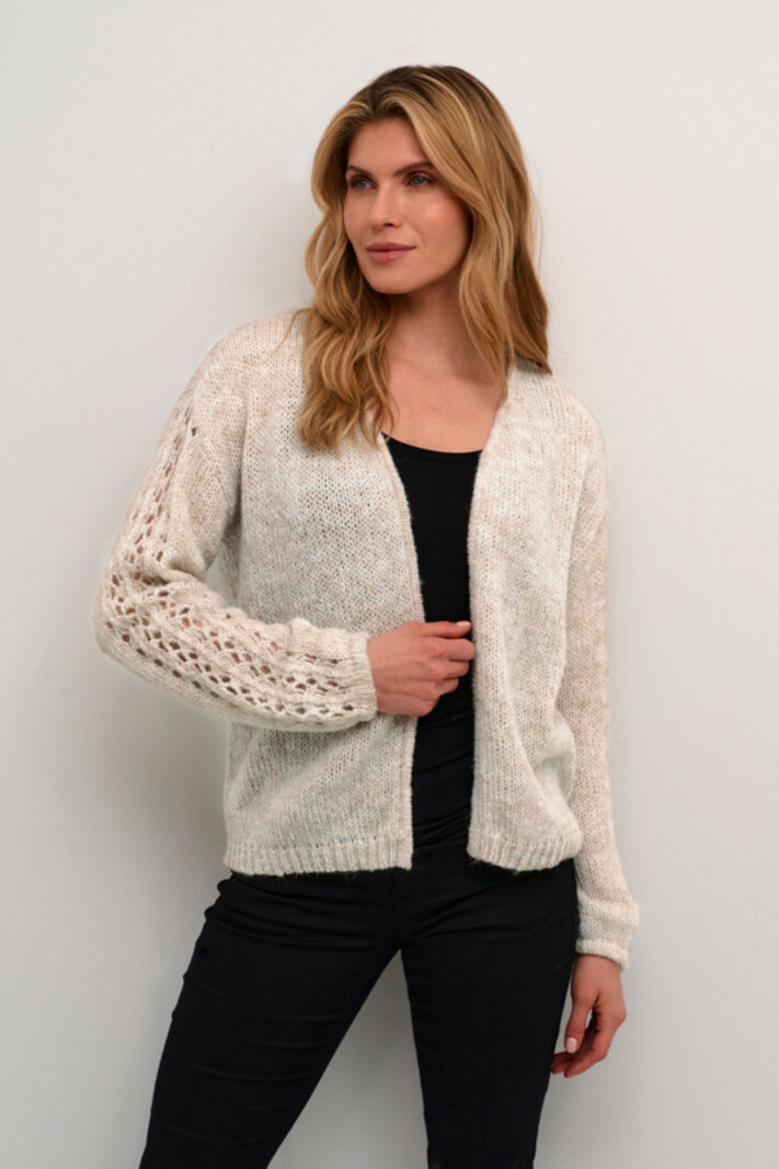 CREAM 10612874 Crniso knit cardigan beige melange