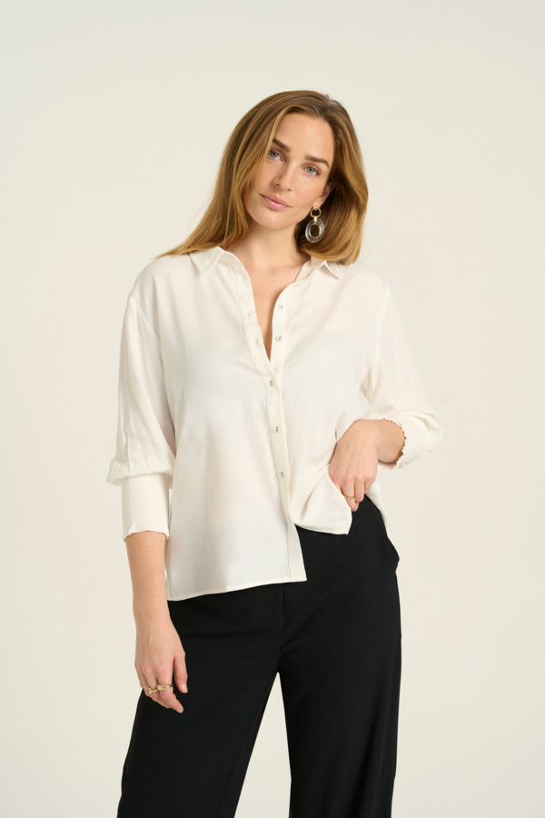 CREAM 10606063 Nolacr shirt chalk