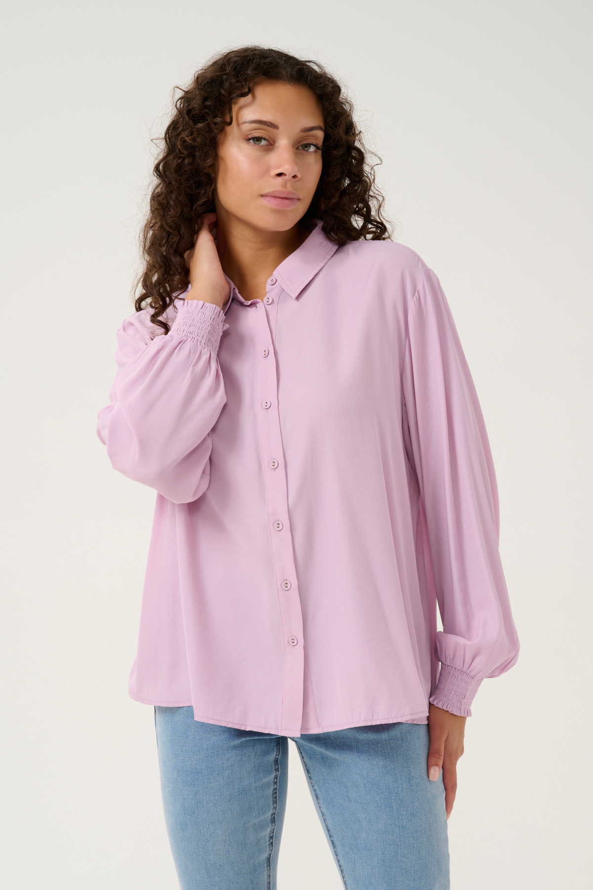 CREAM 10611978 Crnola long sleeve shirt dawn pink