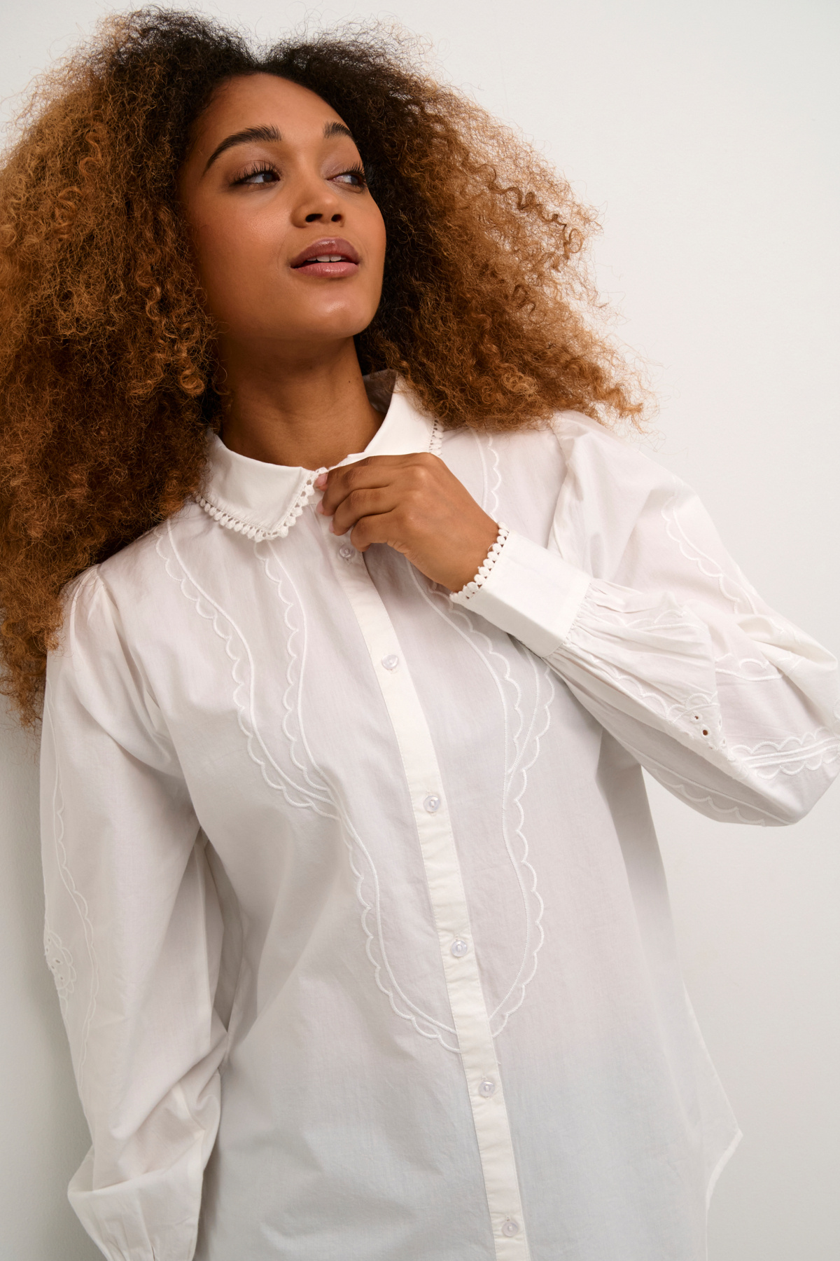 CREAM 10612908 Crdevika shirt snow white