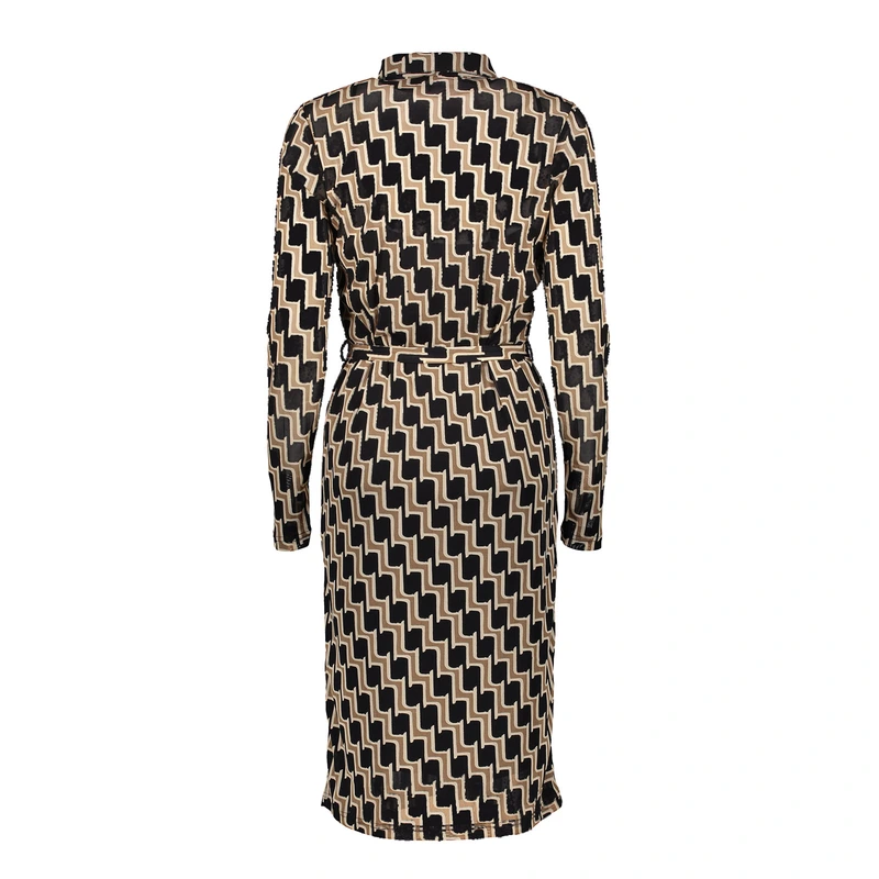 GEISHA 47580-14 Top mesh aop black/sand/off-white