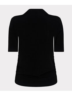 ESQUALO F24.05514 Top wrinkled waist black