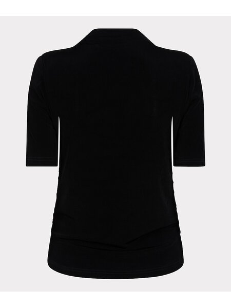 ESQUALO F24.05514 Top wrinkled waist black