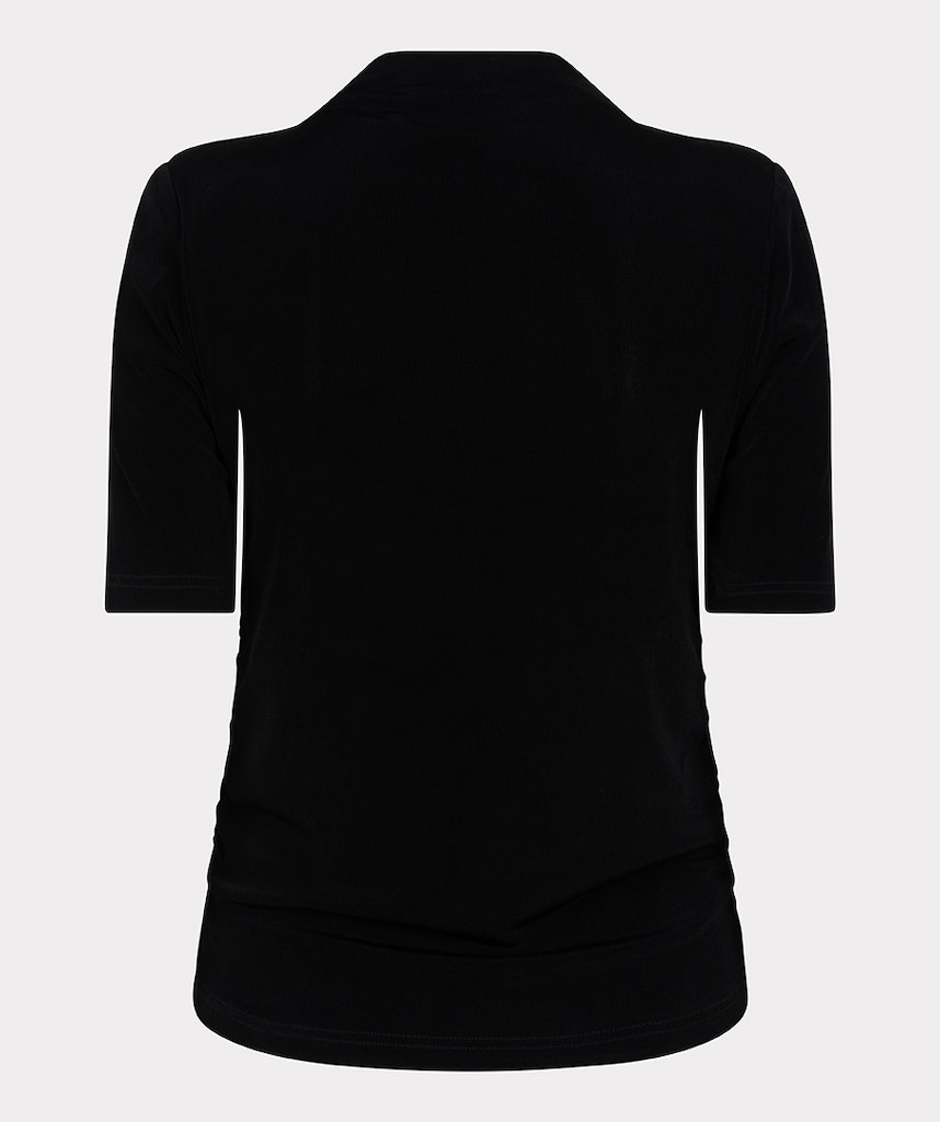 ESQUALO F24.05514 Top wrinkled waist black