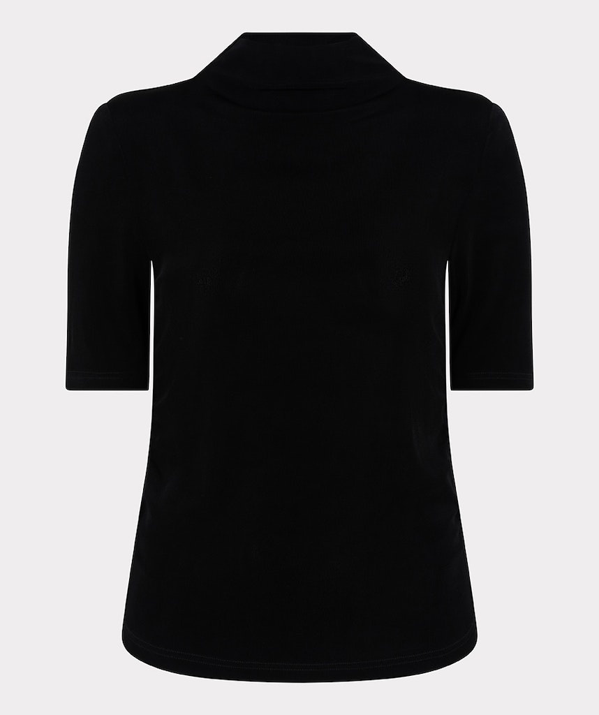 ESQUALO F24.05514 Top wrinkled waist black