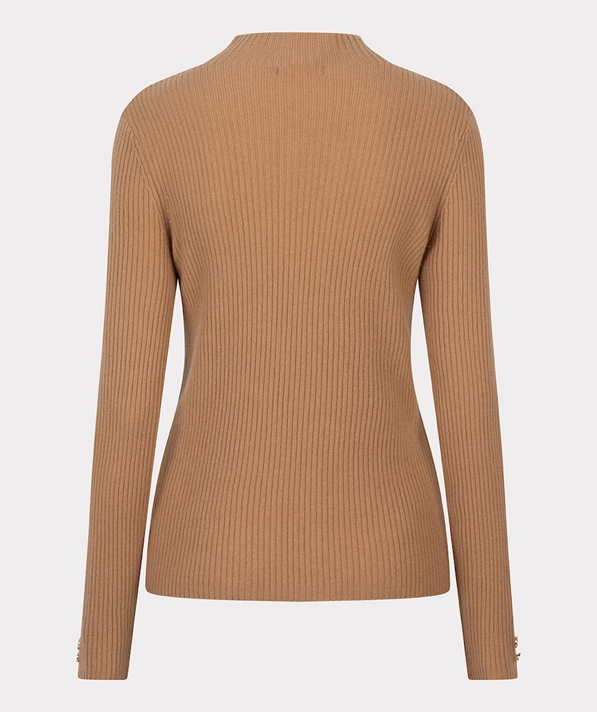 ESQUALO F24.07526 Sweater col A-sym buttons brandy