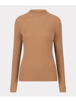 ESQUALO F24.07526 Sweater col A-sym buttons brandy