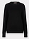 ESQUALO F24.07532 Sweater gathering button details basic knit black