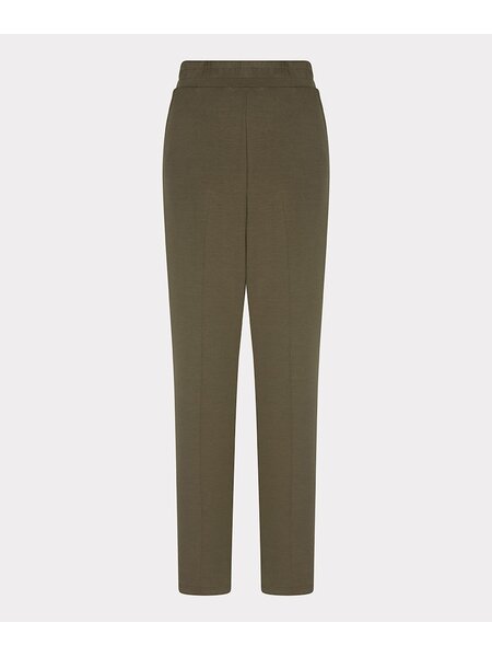 ESQUALO F24.05506 Trousers flair modal moss green