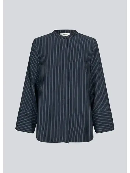 MODSTRÖM Navy Sky Pinstripe shirt