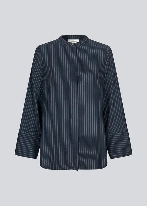 MODSTRÖM Navy Sky Pinstripe shirt