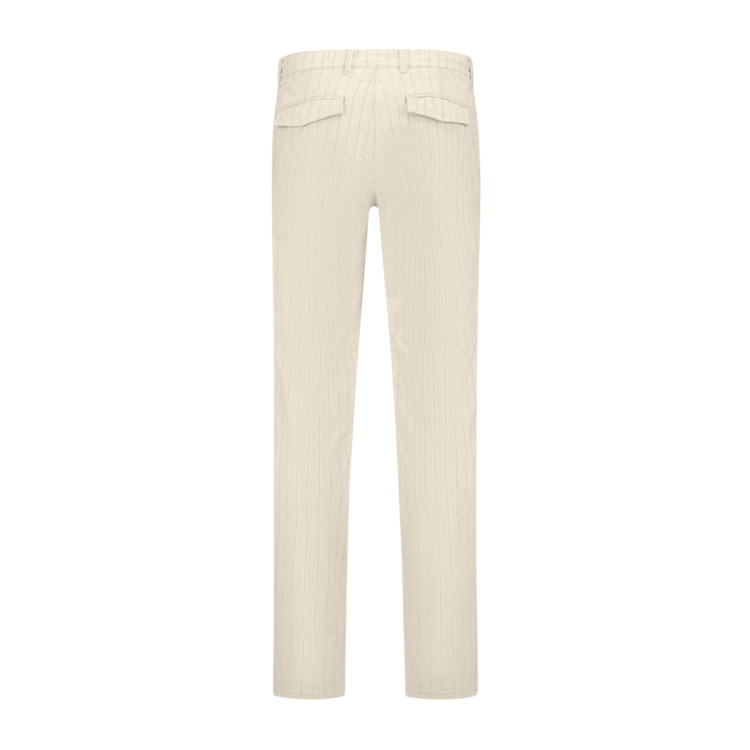 NORTH 84 Travel Pants Chino Beige Stripe