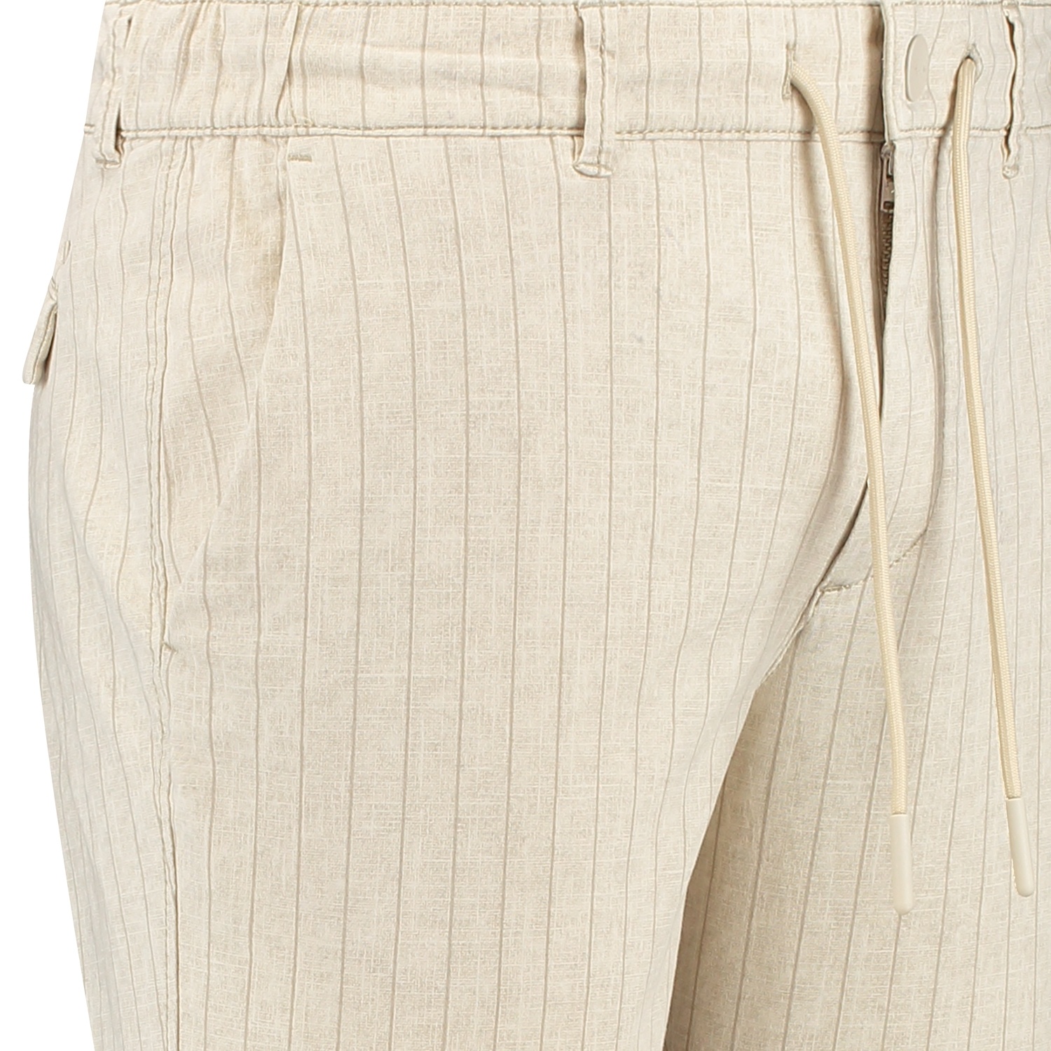 NORTH 84 Travel Pants Chino Beige Stripe