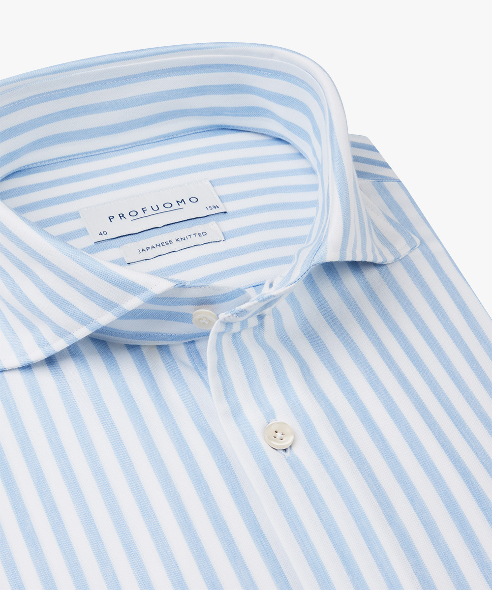 PROFUOMO Profuomo Overhemd Blue Stripe