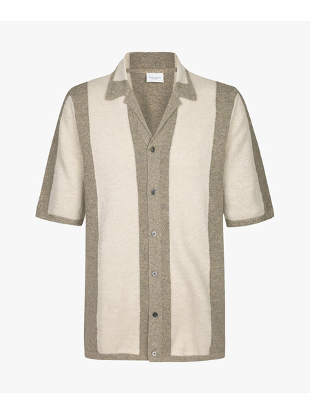 PROFUOMO Profuomo Polo Shirt Beige Stripe