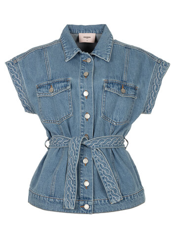 FREEBIRD Freebird gilet mid blue