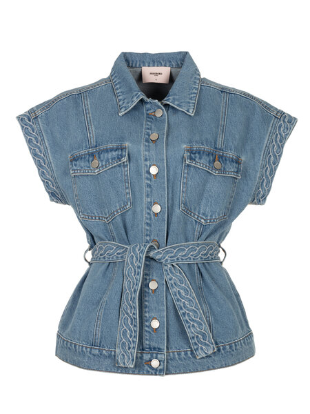 FREEBIRD Freebird gilet mid blue