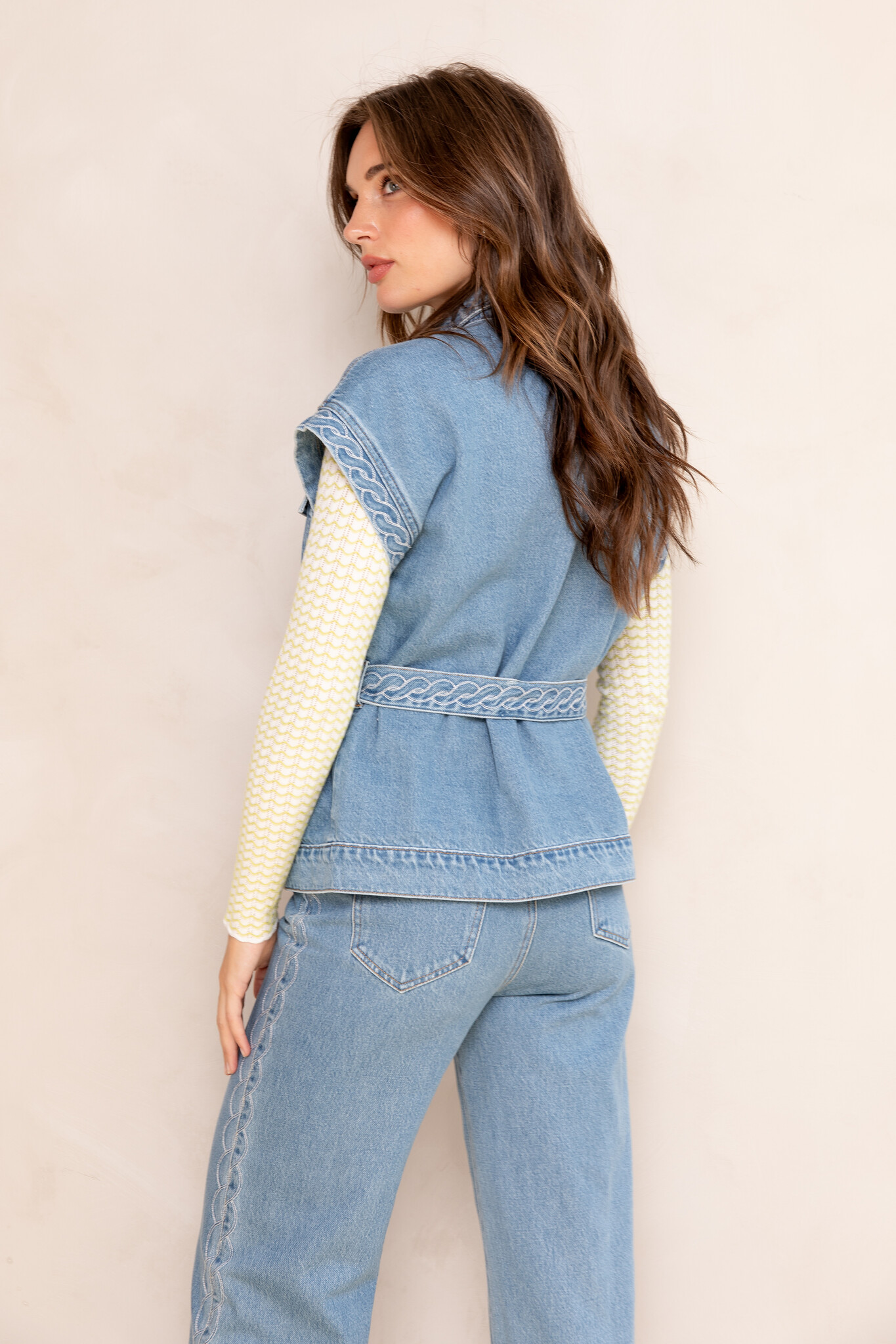 FREEBIRD Freebird gilet mid blue