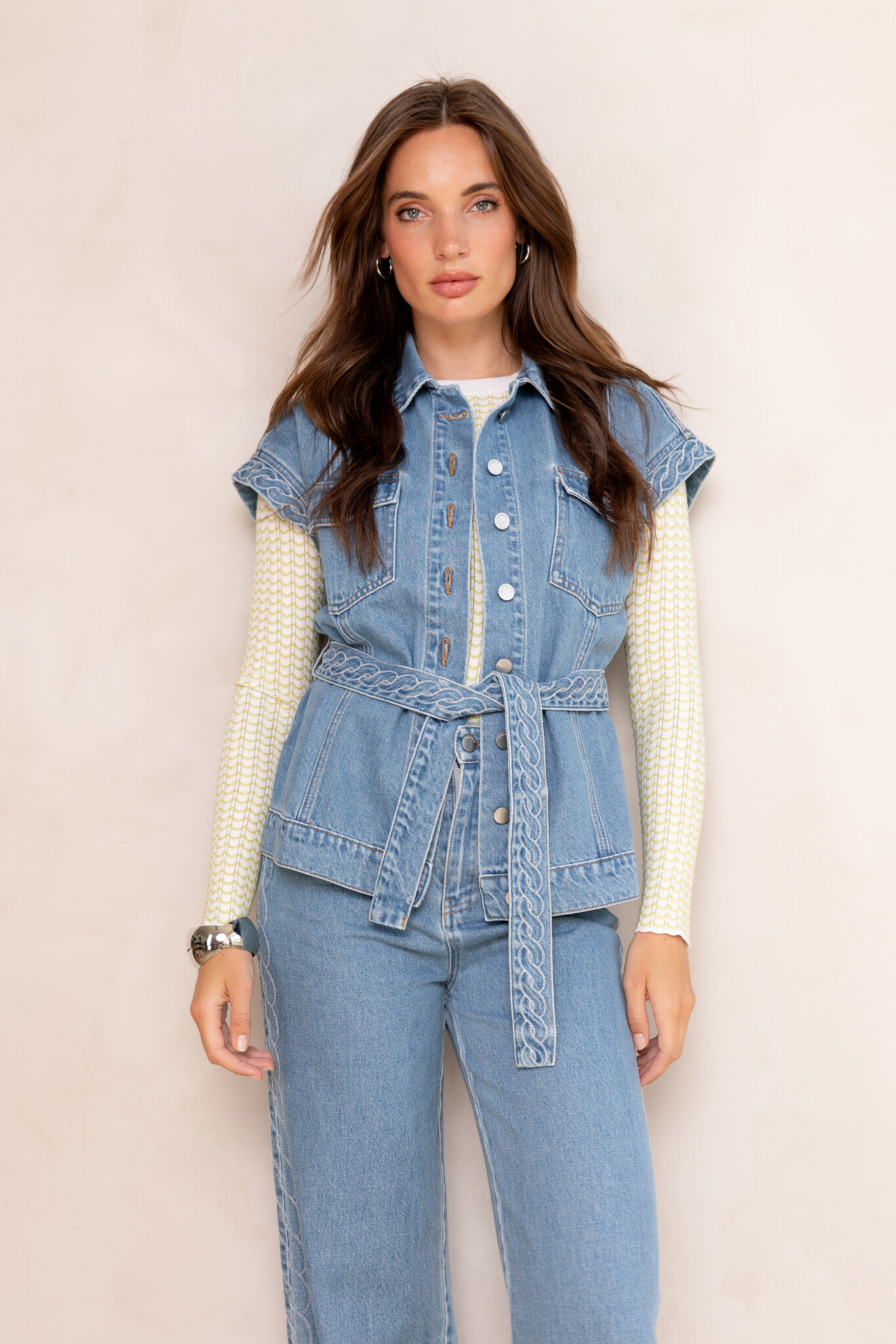 FREEBIRD Freebird gilet mid blue