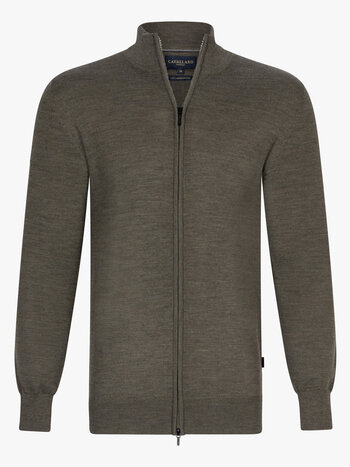 CAVALLARO Cavallaro full zip mid green