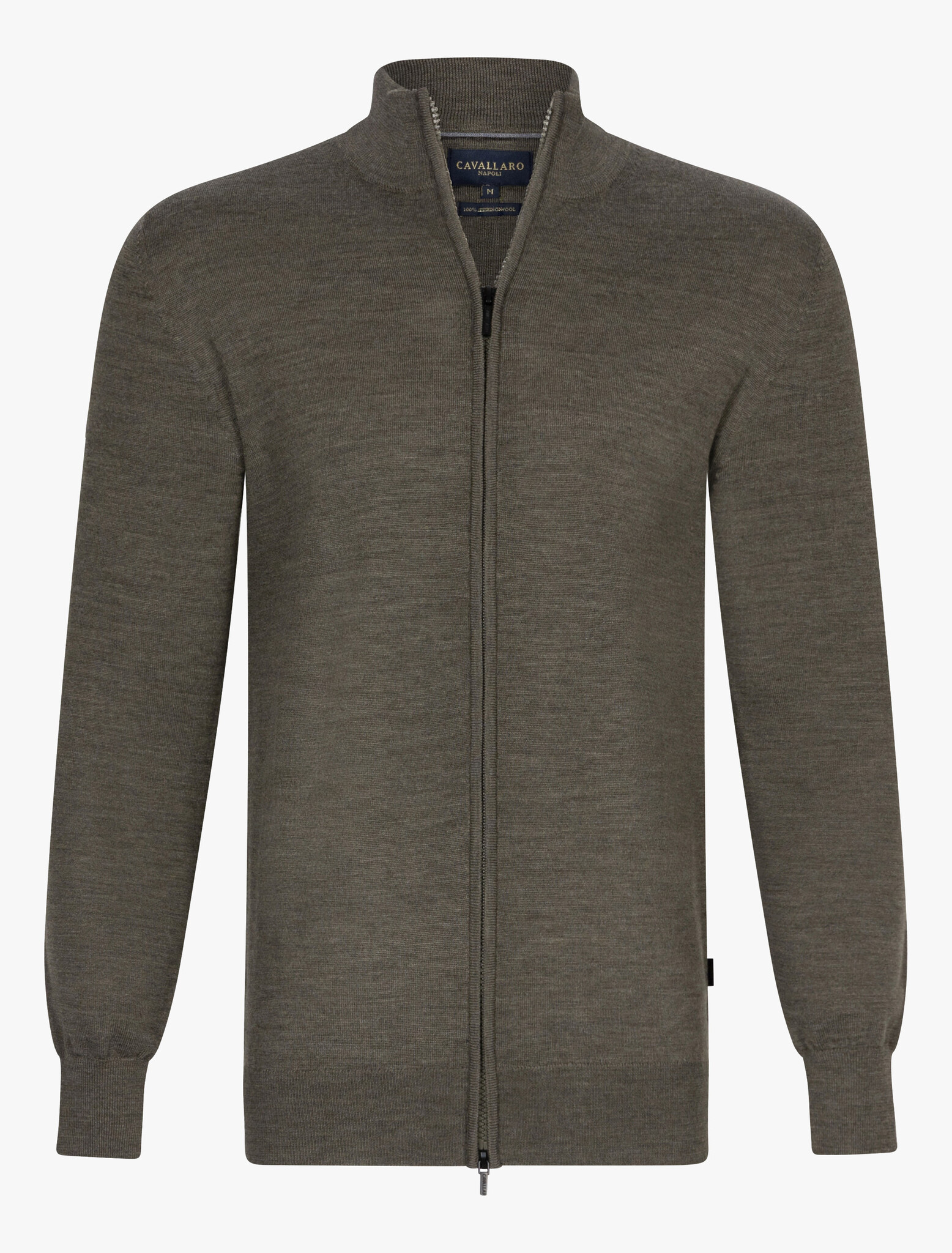 CAVALLARO Cavallaro full zip mid green