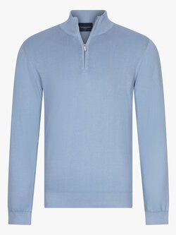 Cavallaro Napoli Cavallaro half zip pullover grey blue