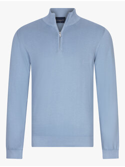 CAVALLARO Cavallaro half zip pullover grey blue