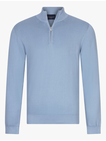 CAVALLARO Cavallaro half zip pullover grey blue