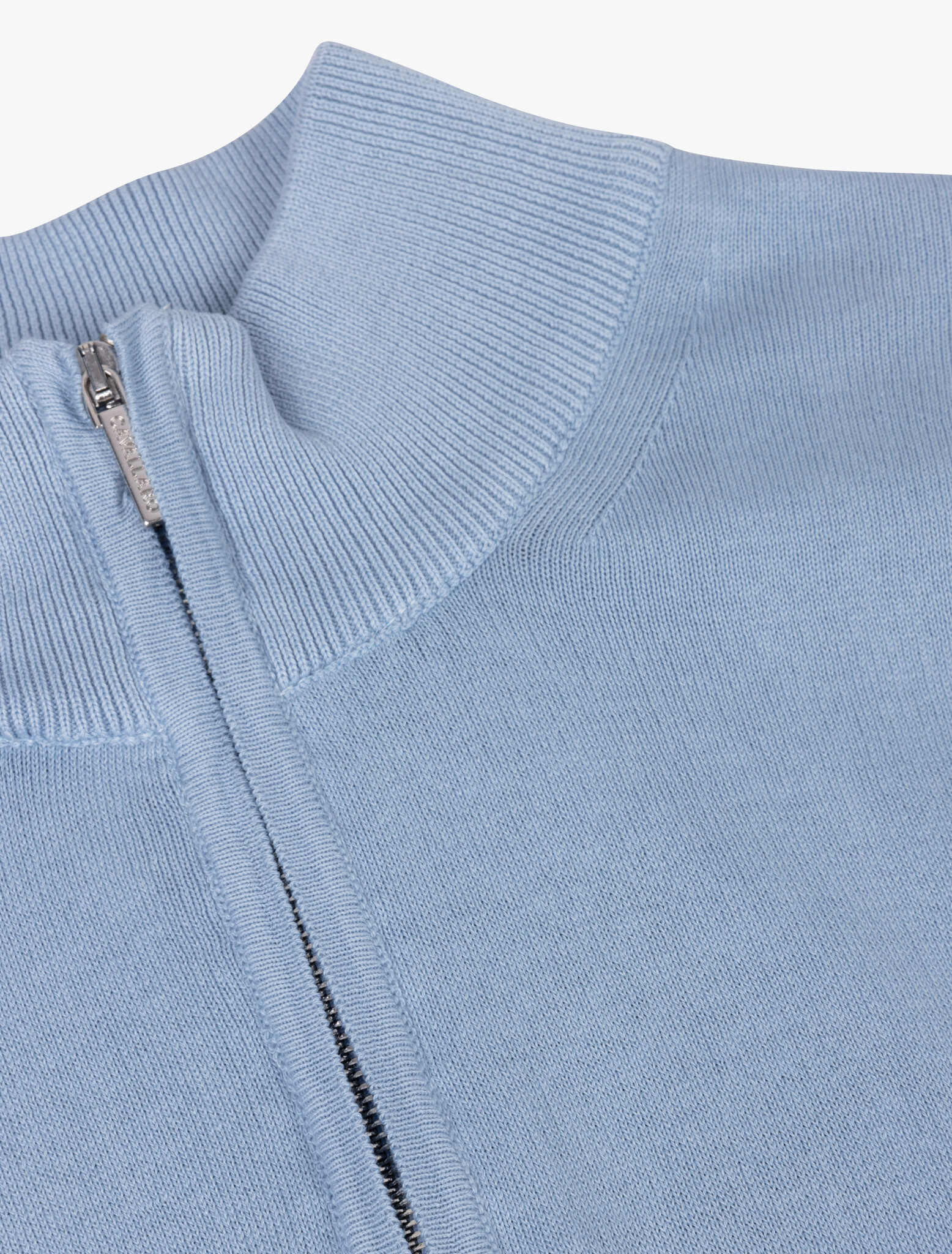 CAVALLARO Cavallaro half zip pullover grey blue