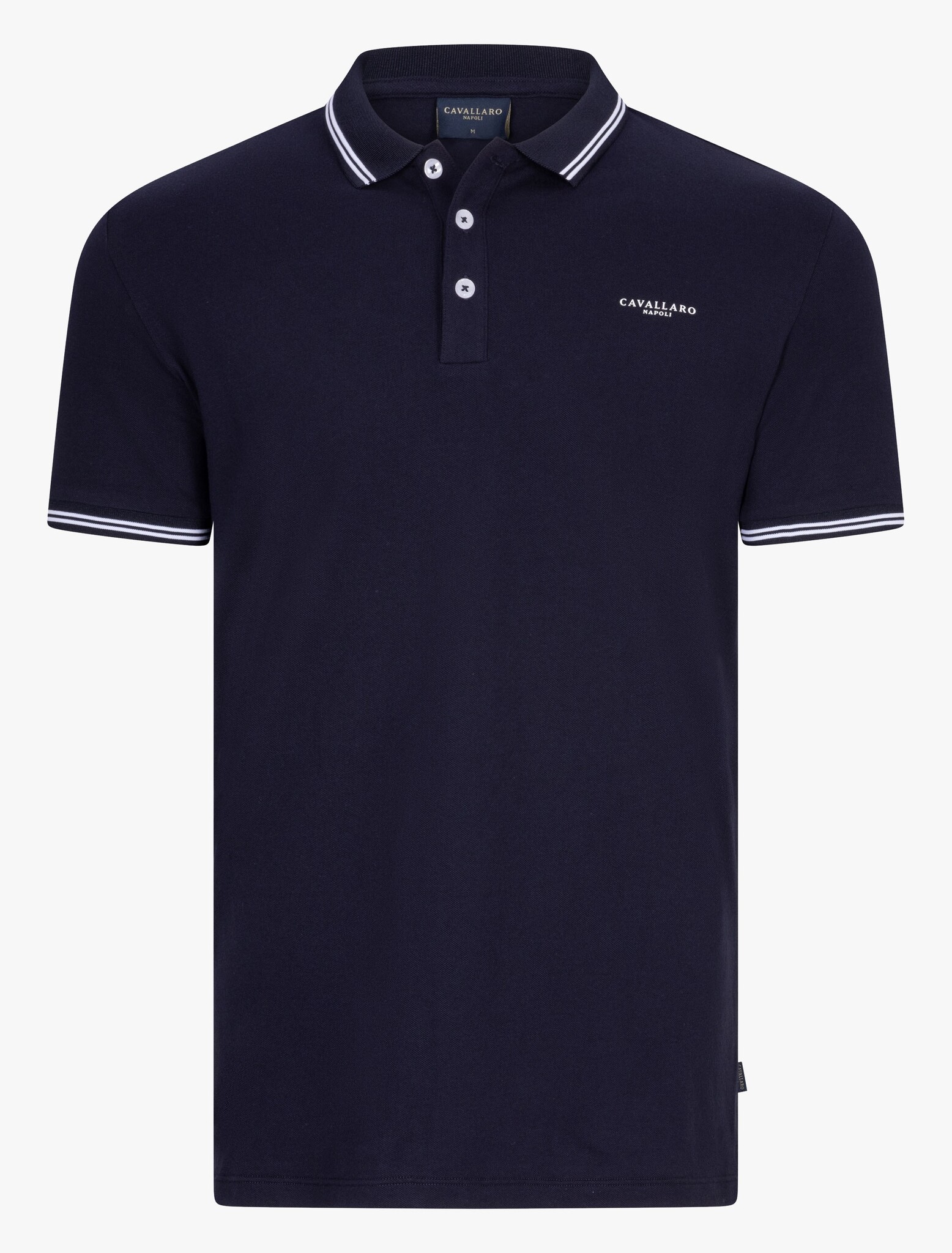 CAVALLARO Cavallaro Stripe  polo dark blue