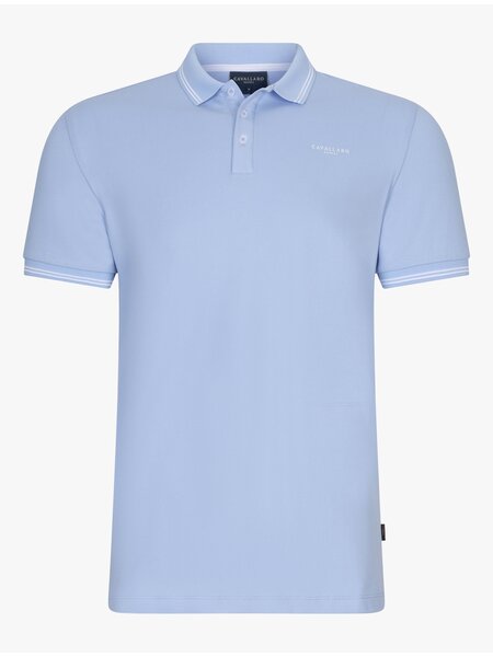 CAVALLARO Cavallaro Strip polo light blue
