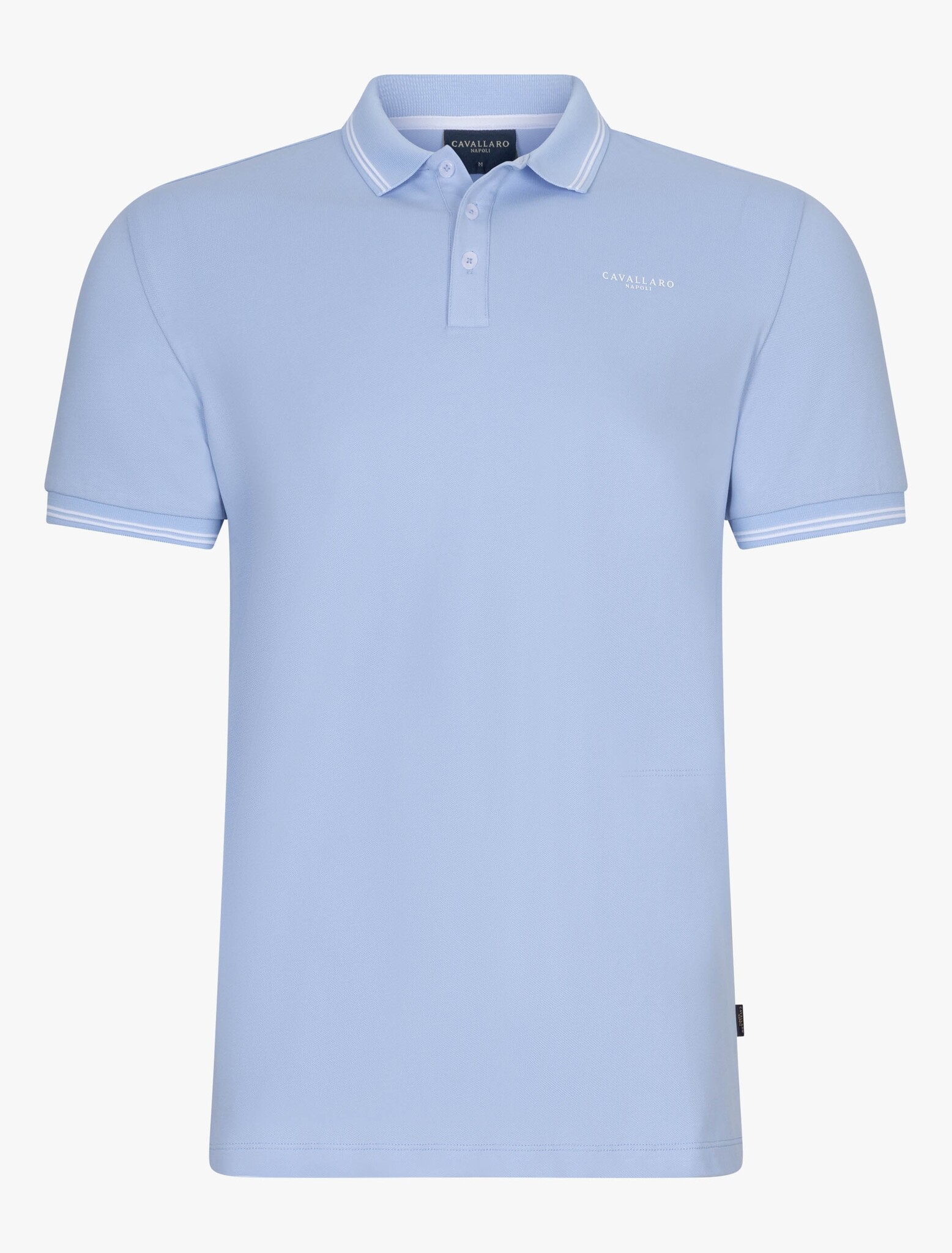 CAVALLARO Cavallaro Stripe polo light blue