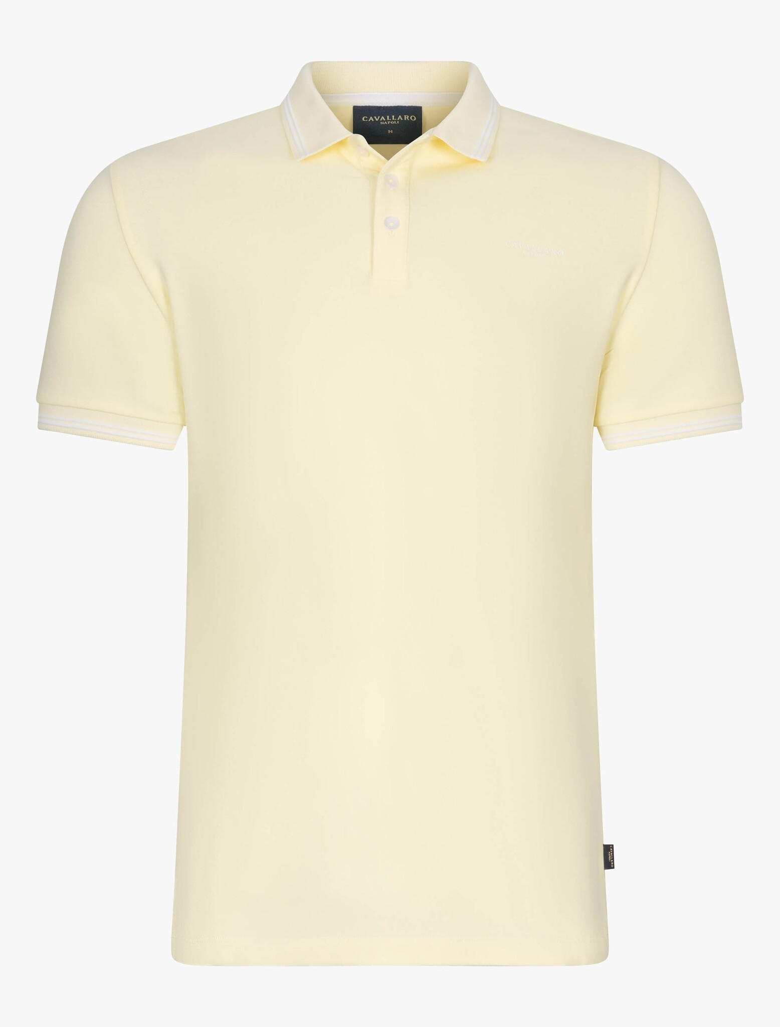 CAVALLARO Cavallaro Stripe  polo light yellow