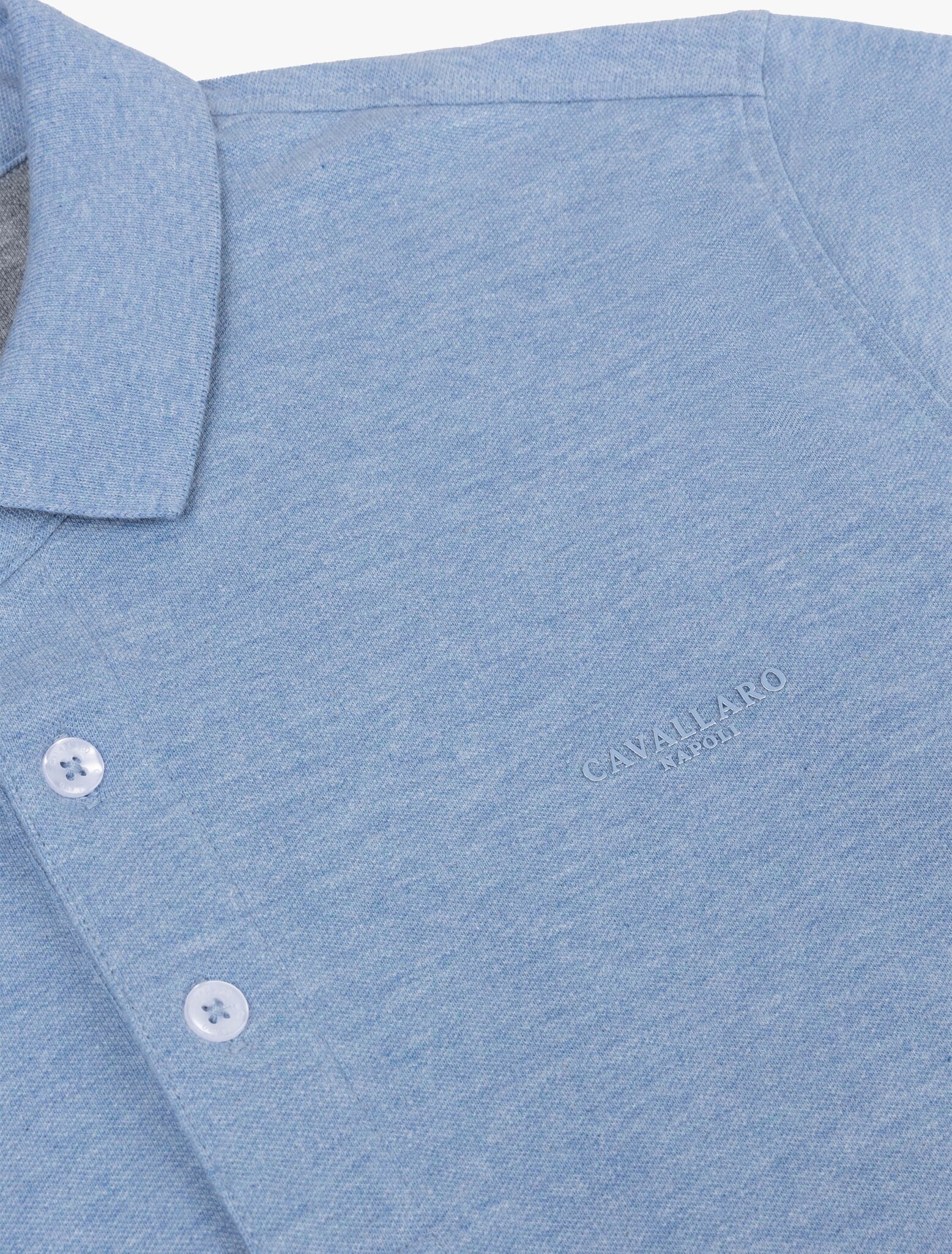 CAVALLARO CAvallaro Bavone polo light blue melange