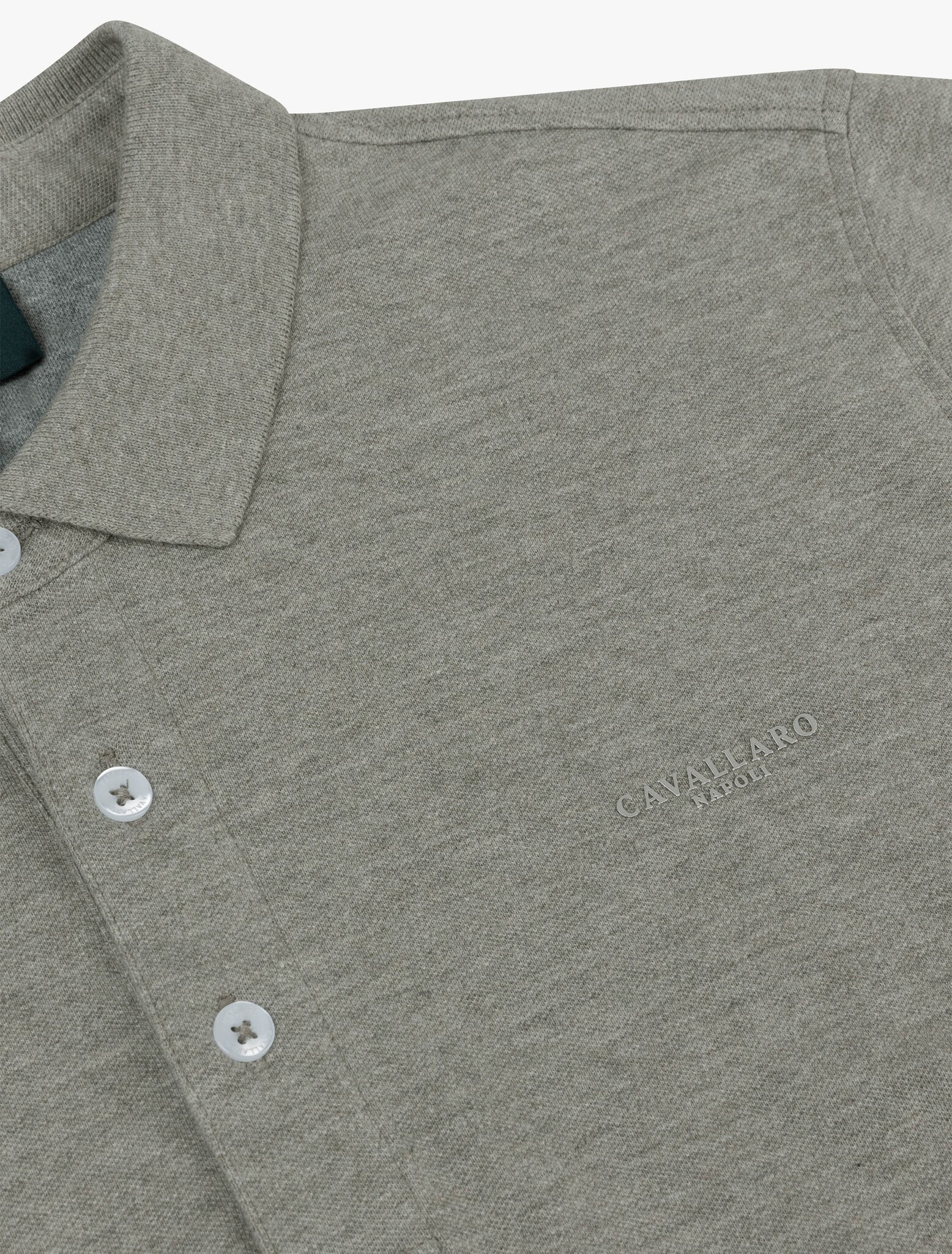 CAVALLARO Cavallaro Bavone polo light green melange