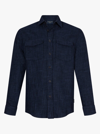 CAVALLARO Cavallaro Tristano overshirt dark blue