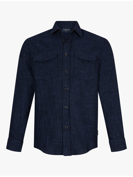 CAVALLARO Cavallaro Tristano overshirt dark blue