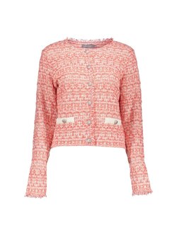 GEISHA 54010-10 Jacket knit coral/offwhite
