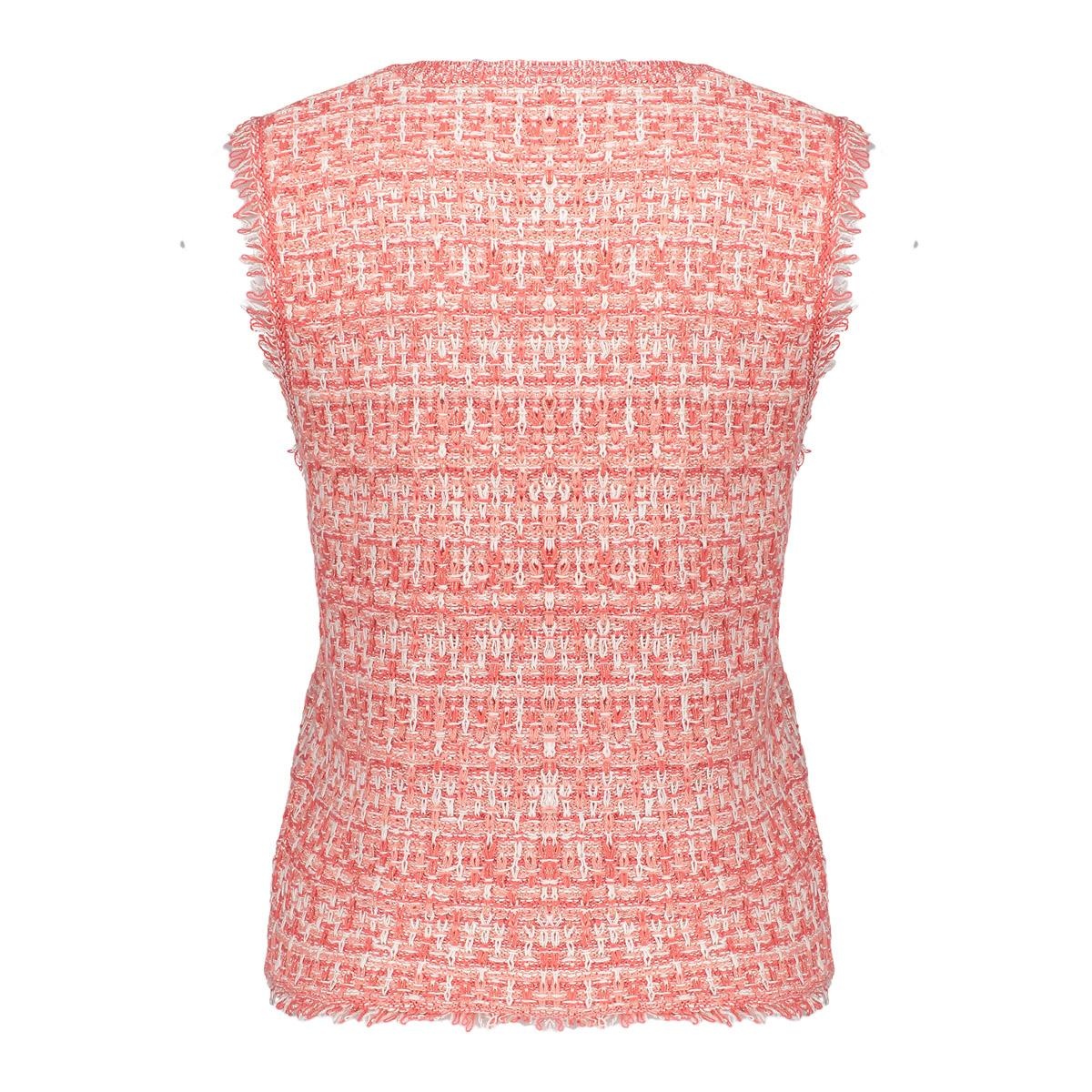 GEISHA 54011-10 Pull sleeveless coral/offwhite