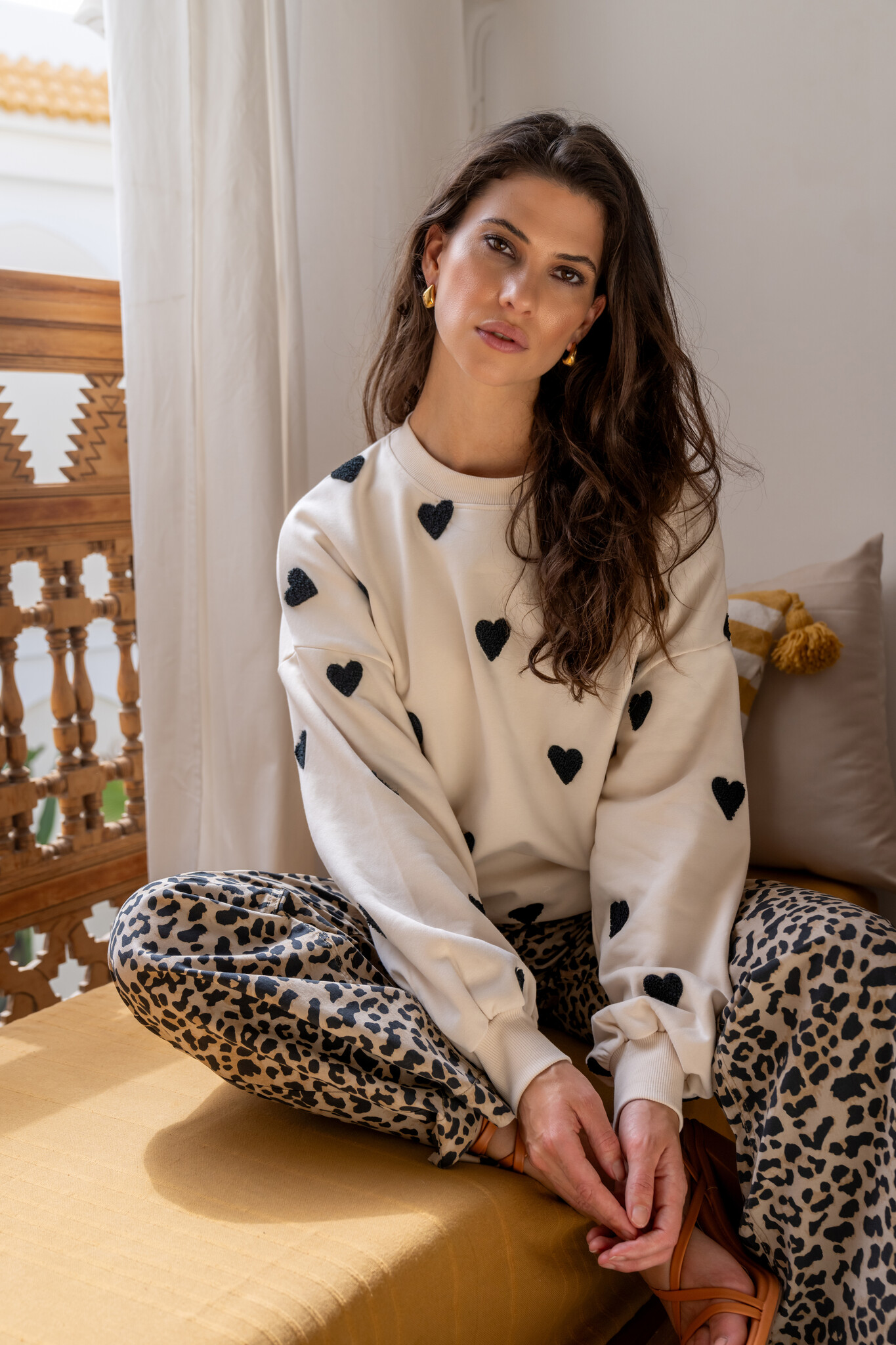 GEISHA Geisha Hearts Sweater