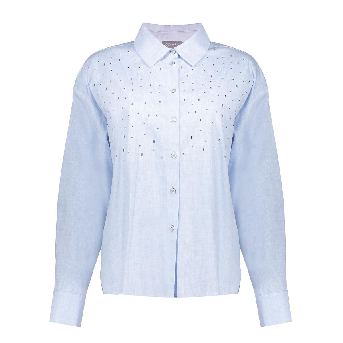 GEISHA 53120-47 Blouse rhinestones blue
