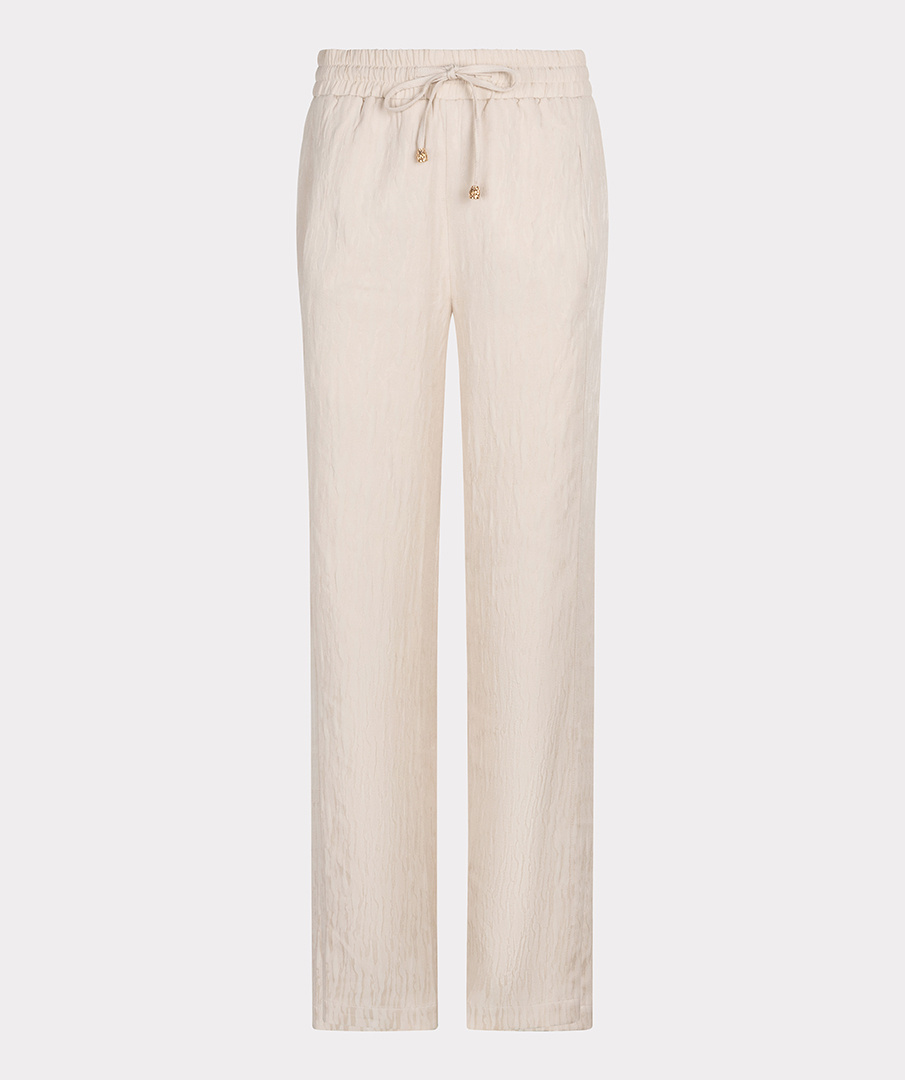 ESQUALO Esqualo Trousers wide jacquard sand