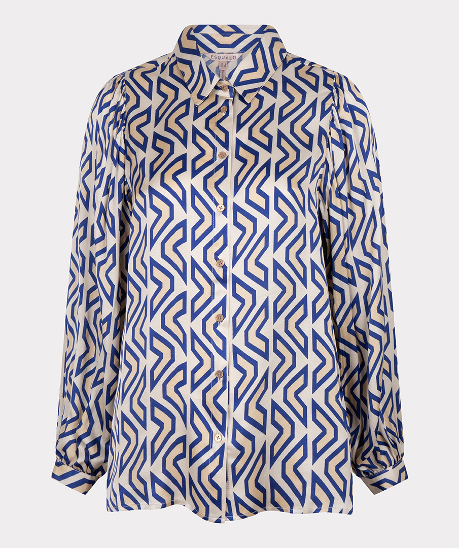 ESQUALO Esqualo Blouse basic utopia graphic print