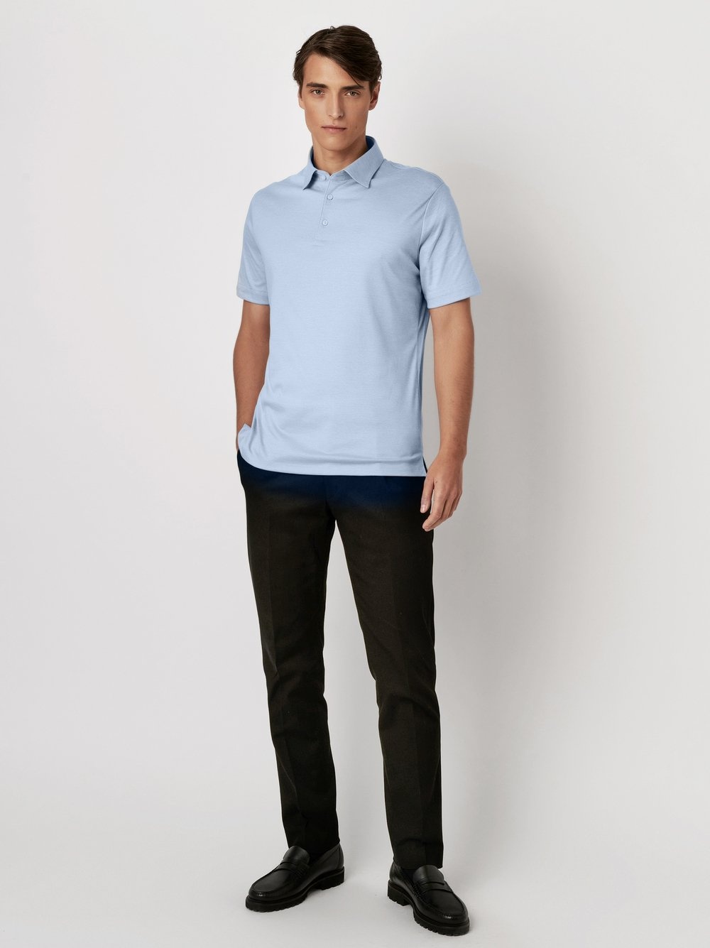 DESOTO Desoto Essential polo kent light blue pique