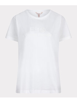 ESQUALO Esqualo T-shirt rubber print "ee" off white