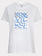 ESQUALO Esqualo T-shirt foil print off white / blu