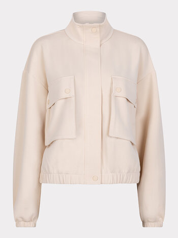 ESQUALO Esqualo Cardigan bomber modal ivory